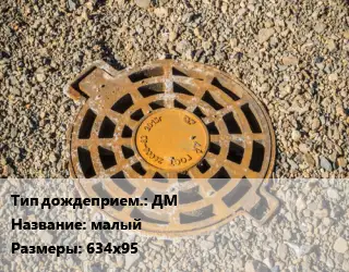 Дождеприемник ДМ малый 634х95